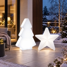 Zestaw świąteczny LED choinka SAPIN M 84 cm i gwiazdka POLARIS M 60 cm