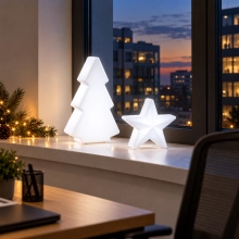 Zestaw świąteczny LED choinka SAPIN S 50 cm i gwiazdka POLARIS S 30 cm