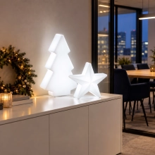 Zestaw świąteczny LED choinka SAPIN S 50 cm i gwiazdka POLARIS S 30 cm (przewód)