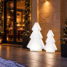 Zestaw świąteczny LED choinka SAPIN L 112 cm i choinka SAPIN M 84 cm