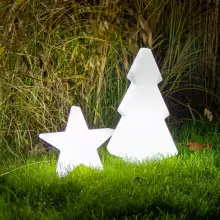 Zestaw świąteczny LED choinka SAPIN S 50 cm i gwiazdka POLARIS S 30 cm (przewód)