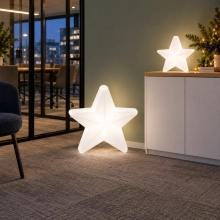 Zestaw świąteczny LED gwiazdki POLARIS S 30 cm i POLARIS M 60 cm (akumulator)