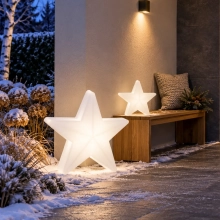 Zestaw świąteczny LED gwiazdki POLARIS S 30 cm i POLARIS M 60 cm (akumulator)