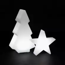 Zestaw świąteczny LED choinka SAPIN S 50 cm i gwiazdka POLARIS S 30 cm