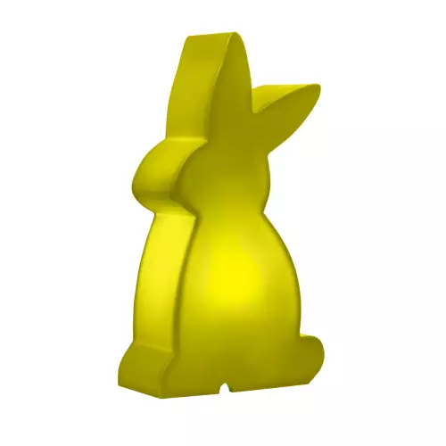 Świecący zajączek wielkanocny zielony LED