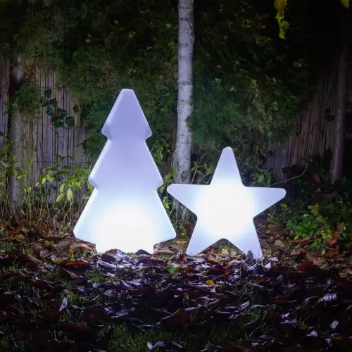 Zestaw świąteczny LED choinka SAPIN M 84 cm i gwiazdka POLARIS M 60 cm