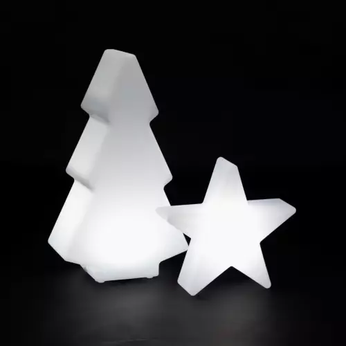 Zestaw świąteczny LED choinka SAPIN S 50 cm i gwiazdka POLARIS S 30 cm