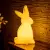 Zajączek wielkanocny BUNNY żółty podświetlany