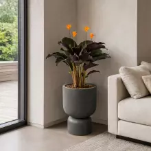 Donica MOLTA GRAIL MIDL TMG40M-105GR Ø40x54 cm jasny granit