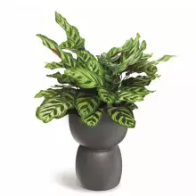 Donica DUALA ROUND TDR30-105GR Ø30x41 cm jasny granit