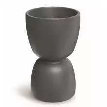 Donica DUALA ROUND MIDL TDR40M-105GR Ø40x61 cm jasny granit