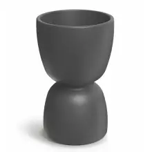 Donica DUALA ROUND MIDL TDR40M-106GR Ø40x61 cm szary beton