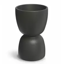 Donica DUALA ROUND MIDL TDR40M-107GR Ø40x61 cm grafitowy kamień