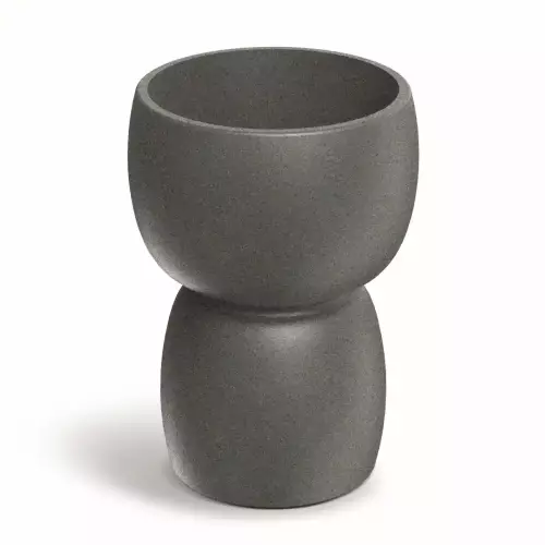 Donica DUALA ROUND TDR30-105GR Ø30x41 cm jasny granit