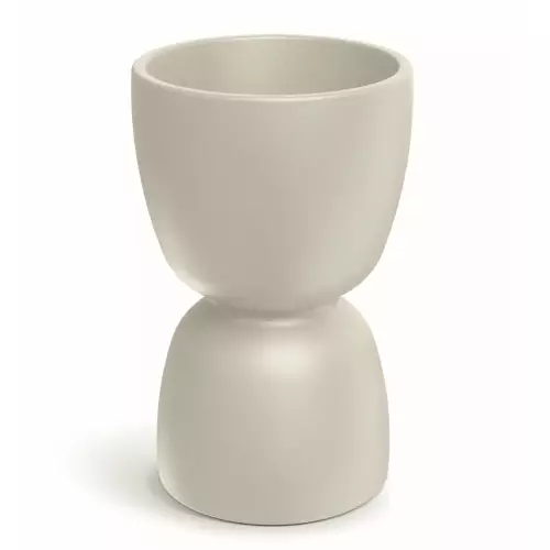 Donica DUALA ROUND MIDL TDR40M-101GR Ø40x61 cm piaskowy