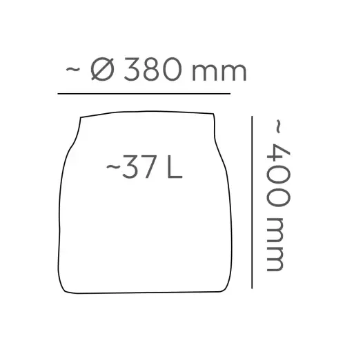 Pojemność donicy BOGE TBO40