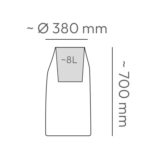 Pojemność donicy EPOCCO MIDL TEP38M