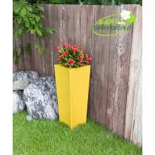 Donica z polietylenu DORIS PL-DO80-PD cytryna