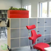 Donica z polietylenu NYX PL-NY30 czerwony