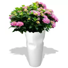 Donica z polietylenu BENT ST-BENT69-PD biały