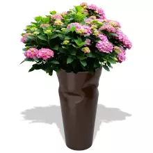 Donica z polietylenu BENT ST-BENT69 czekolada