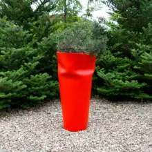 Donica z polietylenu BENT ST-BENT69-PD czerwony