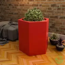 Donica z polietylenu CETO PL-CE60 czerwony