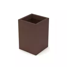 Donica z polietylenu QUADRI PL-QU60 czekolada