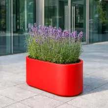 Donica z polietylenu LETO PL-LE42 czerwony