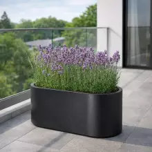 Donica z polietylenu LETO PL-LE42 czarny