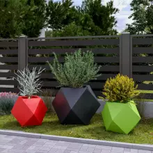 Donica z polietylenu PANDORA PL-PA55 limonka