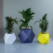 Donica z polietylenu PANDORA PL-PA55 cytryna