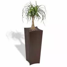 Donica z polietylenu DORIS PL-DO80 czekolada