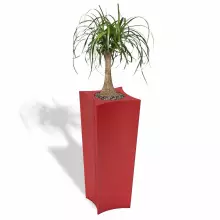 Donica z polietylenu DORIS PL-DO80-PD czerwony