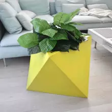 Donica z polietylenu EOS PL-EO50-PD cytryna