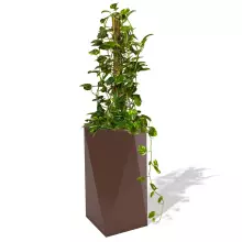 Donica z polietylenu ERIS PL-ER80-PD czekolada