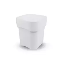 Biała donica FLORA o wysokości 65 cm