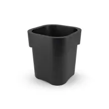 Czarna donica FLORA o wysokości 65 cm