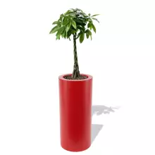 Donica z polietylenu HEBE PL-HE70-PD czerwony