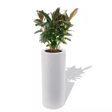 Donica z polietylenu HEBE PL-HE89-PD biały