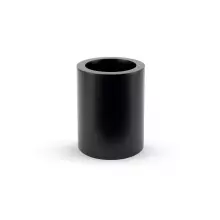 Czarna donica o kształcie walca Hebe 50 cm