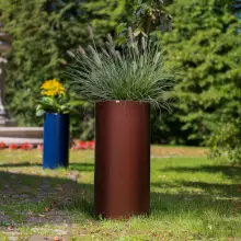 Donica z polietylenu HEBE PL-HE89-PD czekolada