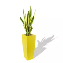 Donica z polietylenu JUNO PL-JU92-PD cytryna