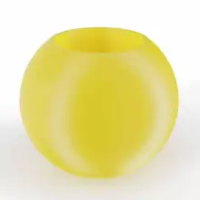 Donica z polietylenu JUPITER PL-JU80 cytryna