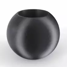 Donica z polietylenu JUPITER PL-JU80 czarny