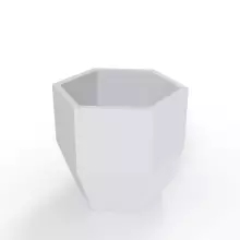 Biała geometryczna donica Kalas 53 cm