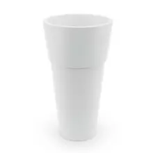 Biała donica KARI o wysokości 100 cm