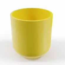 Donica z polietylenu LUNA PL-LU80 cytryna