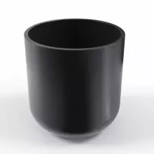 Donica z polietylenu LUNA PL-LU80 czarny