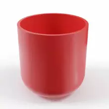 Donica z polietylenu LUNA PL-LU80 czerwony